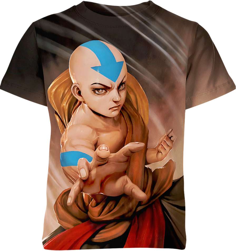 Aang from Avatar: The Last Airbender Shirt - Embodying the Spirit of the Avatar