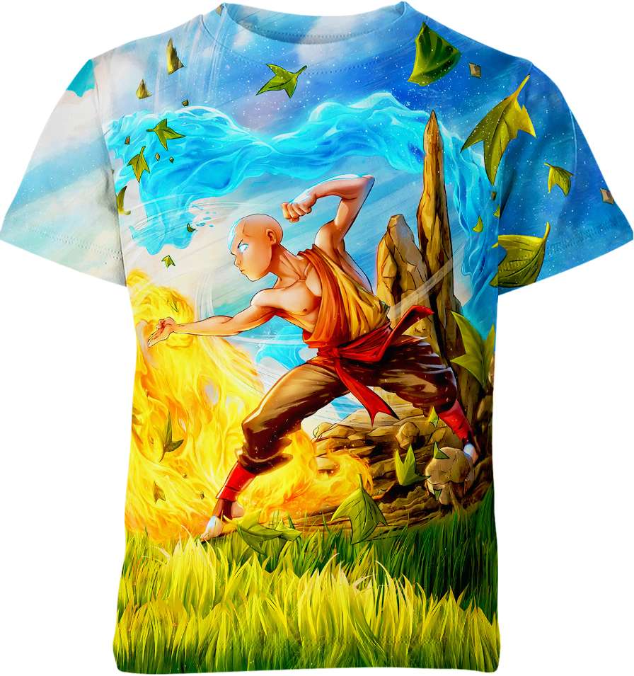 Aang from Avatar: The Last Airbender Shirt - Embodying the Spirit of the Avatar