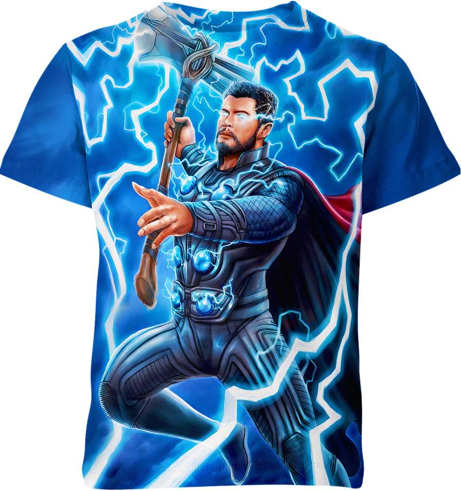 Exclusive Shirt: Unveiling the Power of the Gods: The Thor Shirt - A Marvelous 3D All-Over Print Tale