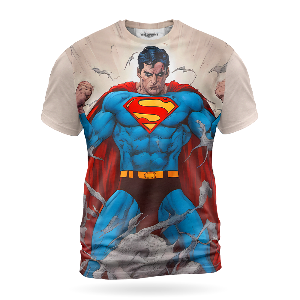 Superman DC Comics Full Over Print Unisex 3D Tshirt