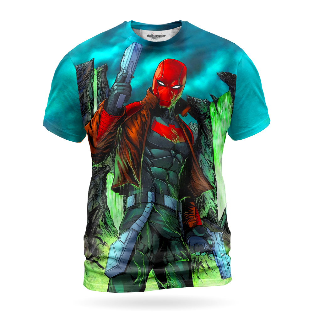 Red Hood DC Comics Full Over Print Unisex 3D Tshirt