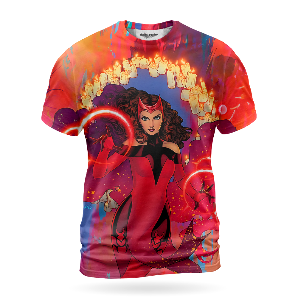 Wanda Maximoff Scarlet Witch Full Over Print Unisex 3D Tshirt